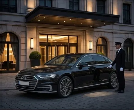 Chauffeur in executive driving service