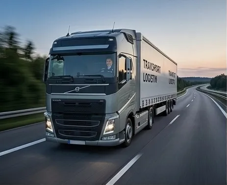 Truck driver in long-distance transport